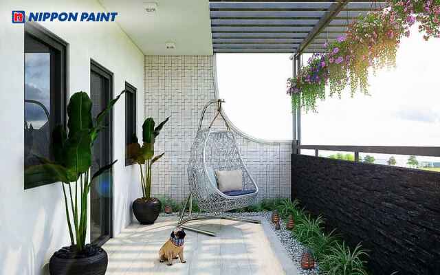 Sơn chống thấm ban công giúp bảo vệ bề mặt khỏi thấm nước và rêu mốc lâu dài