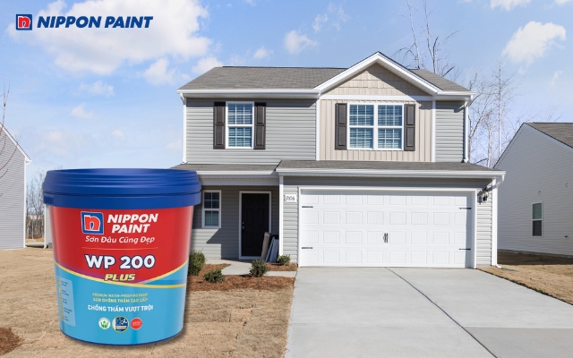 Sơn chống thấm WP 200 Plus phù hợp với điều kiện ngoại thất thường xuyên chịu mưa, ẩm