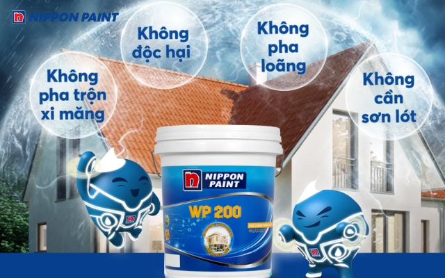Sơn chống thấm WP 200 bảo vệ tường hiệu quả trước thời tiết khắc nghiệt
