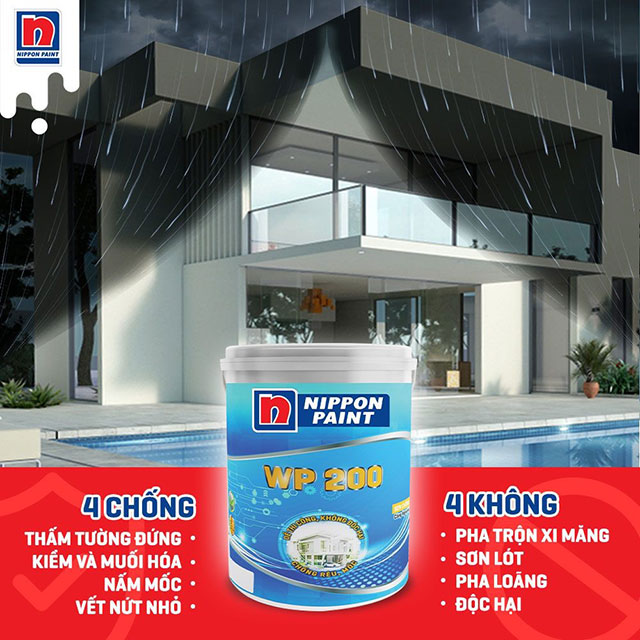 Sơn chống thấm ngoài trời WP 200 - Ảnh 2