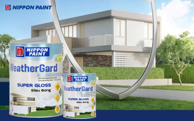 WeatherGard Siêu Bóng mang lại bề mặt sáng bóng, chống thấm nước và giảm nhiệt độ bề mặt hiệu quả