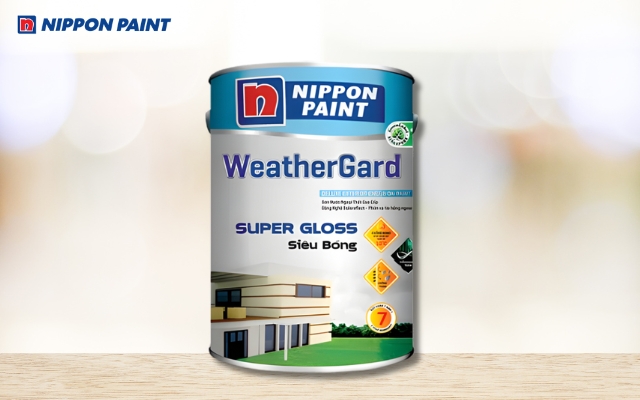 Nippon WeatherGard cao cấp cải thiện thẩm mỹ và chống thấm cho tường bạc màu