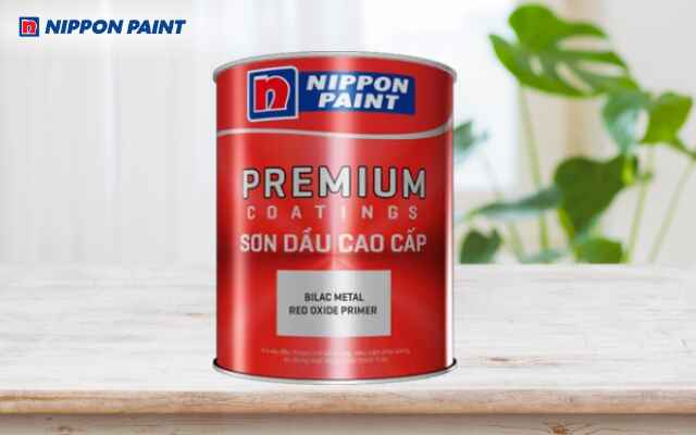 Nippon Bilac Metal Red Oxide Primer thân thiện với môi trường, đặc tính chống ăn mòn tốt