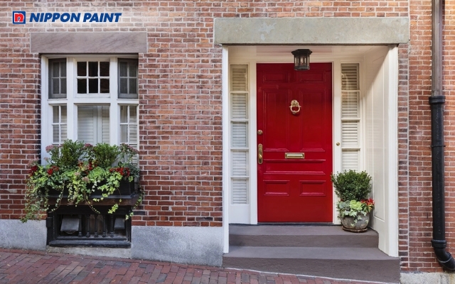 Cửa nhà màu đỏ hợp mệnh với gia chủ mệnh Hỏa