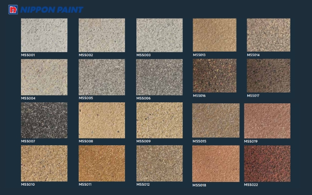Bảng màu sơn giả đá Nippon Paint