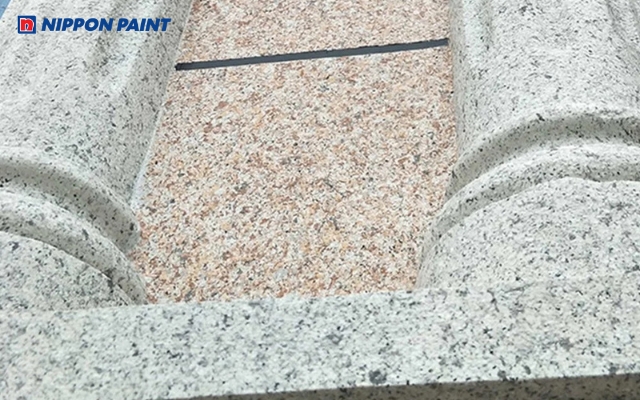 Sơn đá hoa cương mang lại vẻ ngoài giống đá tự nhiên với chi phí hợp lý