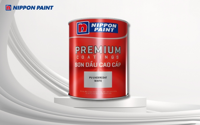 Sơn Nippon PU Undercoat White tạo lớp nền chắc chắn, giúp bề mặt gỗ bám sơn tốt