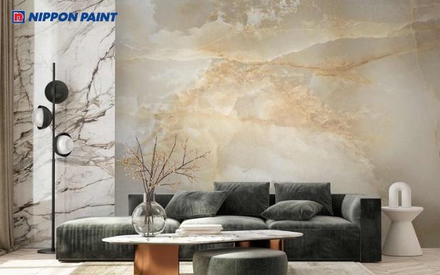 Sơn hiệu ứng giả đá tái hiện vân đá tự nhiên với chi phí tiết kiệm và độ bền cao