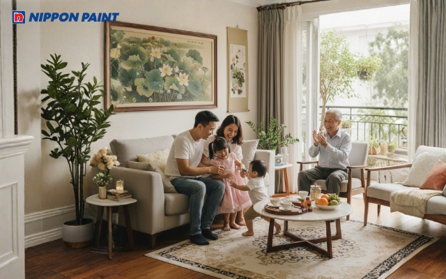 Sơn kháng khuẩn có khả năng giảm mùi hôi và bảo vệ sức khỏe gia đình