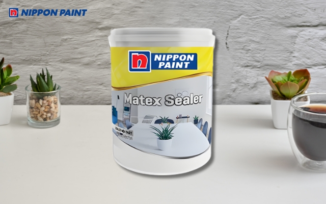Sơn lót nội thất Nippon Matex Sealer tăng bám dính, chống kiềm hóa và bảo vệ lớp sơn