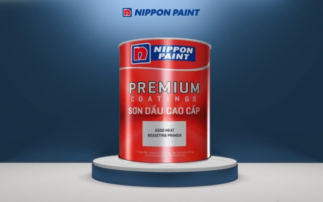 Nippon S500 Heat Resisting Primer giúp lớp sơn bám chắc, ổn định khi tiếp xúc nhiệt độ cao
