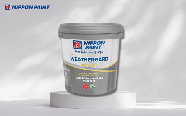 Sơn lót ngoại thất WeatherGard Sealer chống kiềm tối ưu nhờ công thức pha chế độc quyền 