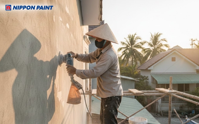 Cần xử lý bề mặt thật kỹ trước khi sơn lót