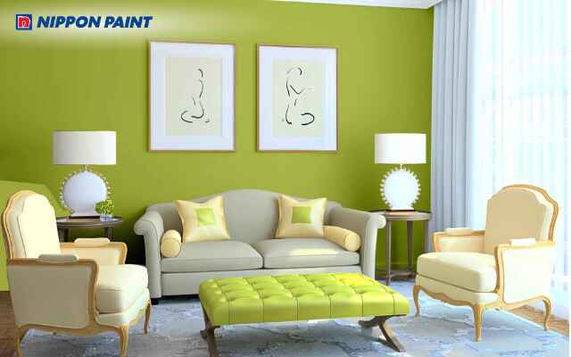 Sơn nội thất màu xanh lá - mang cả thiên nhiên vào nhà.