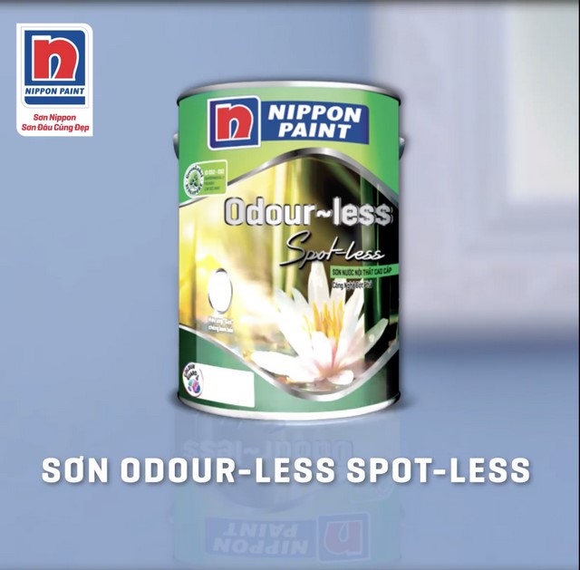 ODOUR-LESS SPOT-LESS là sự lựa chọn lý tưởng cho sơn nội thất chống bám bẩn cao cấp