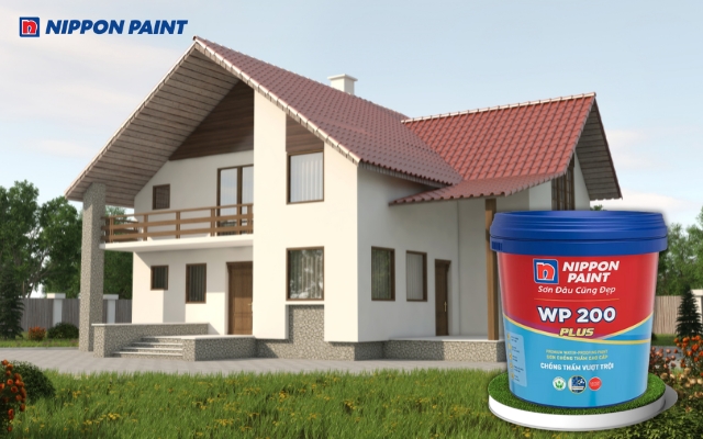 Sơn WP 200 Plus giúp bảo vệ bề mặt tường đứng vượt trội mà không cần pha xi măng