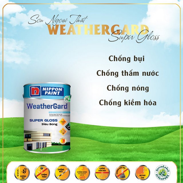 Sơn ngoại thất siêu bóng, bền đẹp