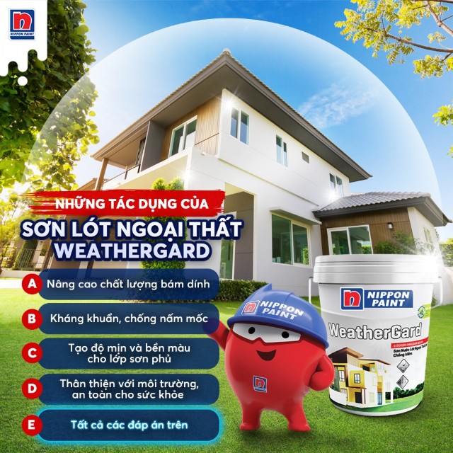 Dòng sơn lót ngoại thất đạt chuẩn Green Label của Singapore