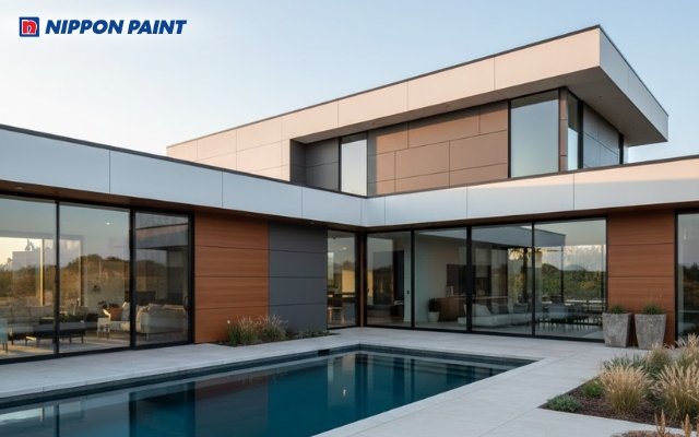 Chọn màu sơn nhà chữ L đẹp nên ưu tiên tông màu bền và hợp xu hướng