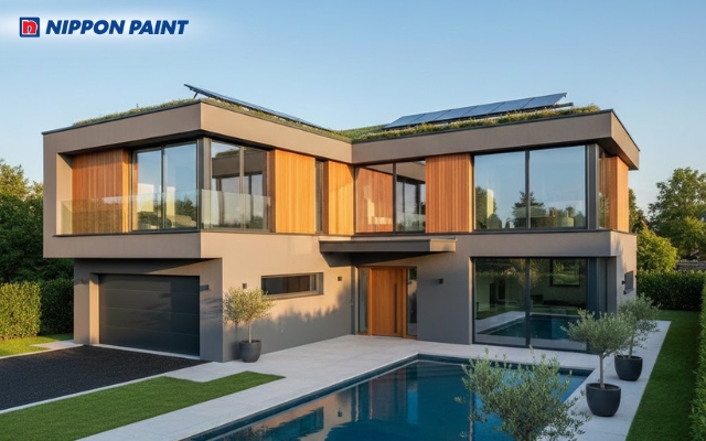 Chọn màu sơn nhà chữ L đẹp giúp nâng cao vẻ đẹp kiến trúc cho tổng thể ngôi nhà