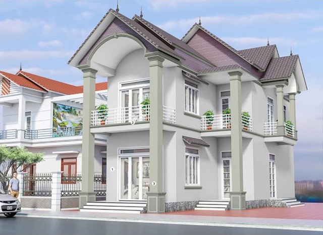 Gợi ý 20+ mẫu sơn nhà mái Thái cực đẹp