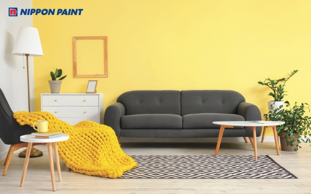 Vàng chanh được dùng để làm điểm nhấn và phối hợp hài hòa trong nội thất