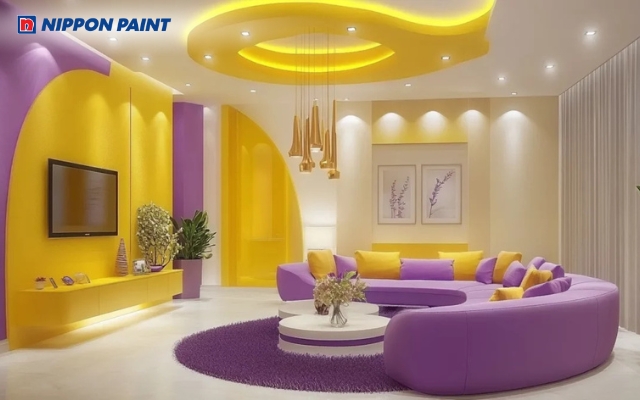 Sắc tím hoa cà giúp làm dịu không gian và mang lại vẻ đẹp cổ điển, mộng mơ