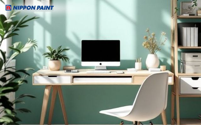 Gam màu xanh ngọc mang lại cảm giác thư giãn, dễ chịu, kích thích tư duy sáng tạo