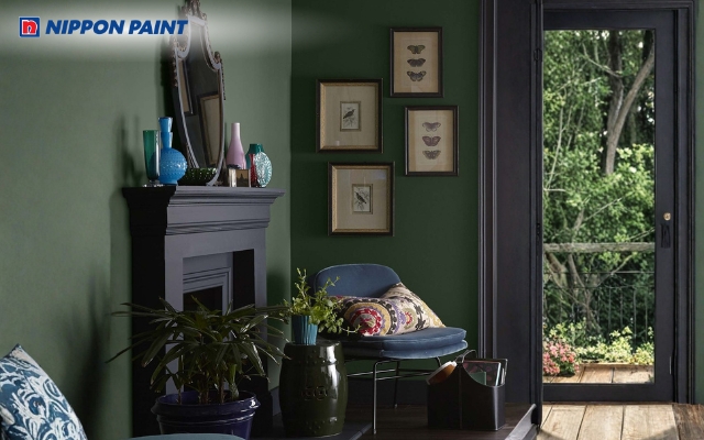 Sơn tường màu đậm nhạt giúp không gian sống thêm chiều sâu và sống động