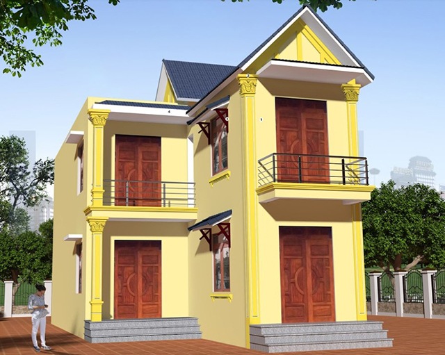 Mẫu 16: Ngoại thất Aureole (28A-3P) hiện đại, sang trọng, phù hợp với gia chủ mệnh Thổ