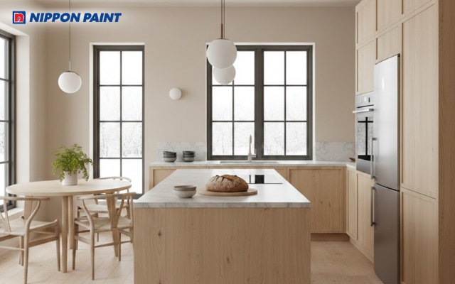 Không gian bếp ấm và gần gũi hơn