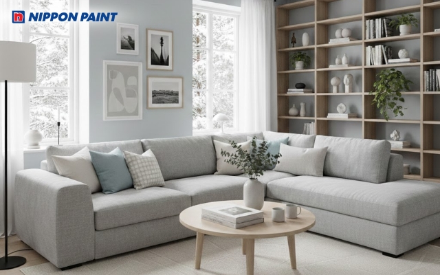 Phòng khách theo phong cách Bắc Âu