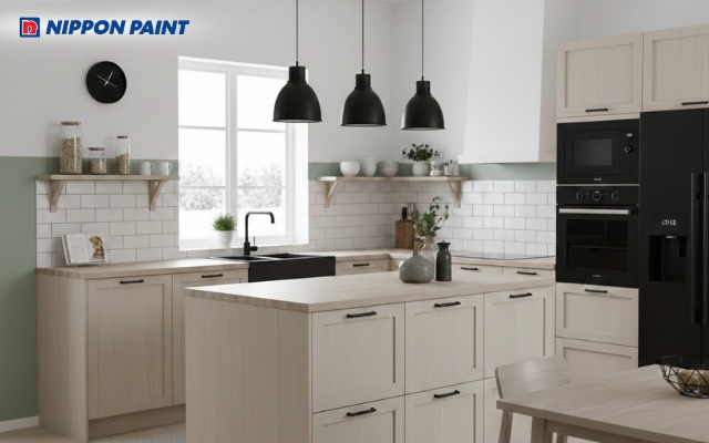 Phòng bếp theo phong cách Bắc Âu