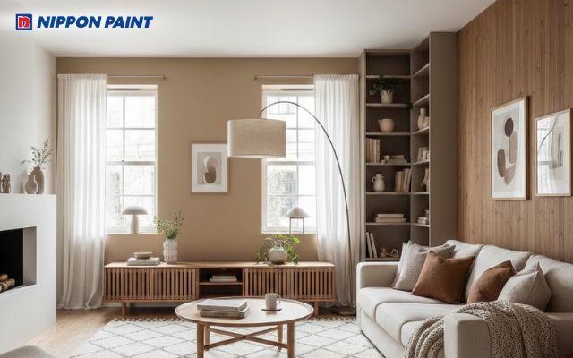 Không gian nhẹ nhàng, phù hợp nhà có ánh sáng tự nhiên tốt