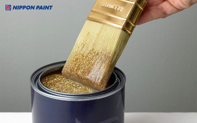 Sơn nhũ là sơn trang trí tạo hiệu ứng ánh kim sang trọng cho nhiều bề mặt công trình