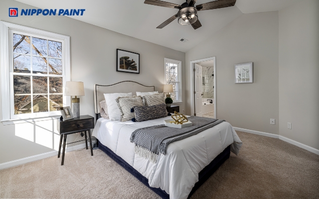 Phòng ngủ tông xám mang đến vẻ đẹp hiện đại, tối giản