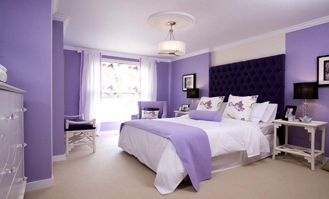 Bí quyết trang trí phòng ngủ màu tím đầy cảm hứng và sáng tạo