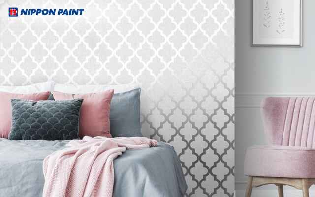 Hoa văn trùng lặp tạo hiệu ứng ấn tượng cho căn phòng (Mã màu Sterling 78A-3P)