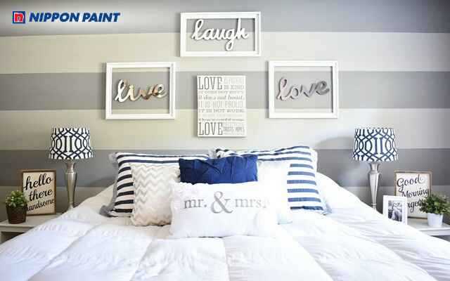 Đường kẻ ngang làm không gian rộng rãi và bắt mắt hơn (Mã màu Pewter Cup 13C-2T)