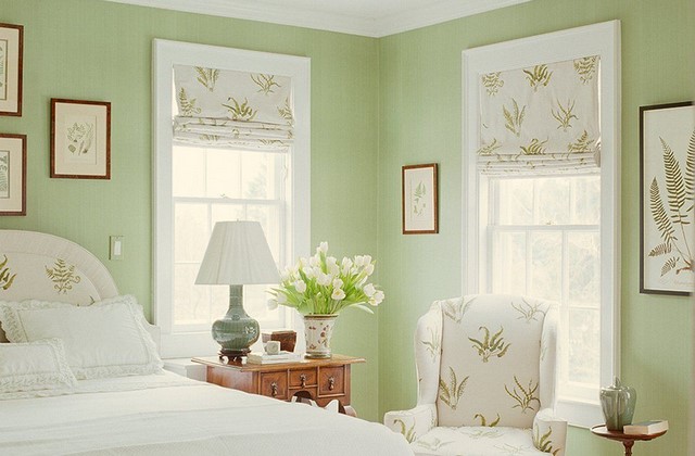 Mẫu sơn phòng ngủ xanh lá nhạt