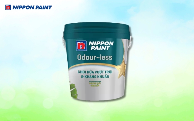Sơn Nippon Odour-less có thể được làm sạch nhanh, bảo vệ an toàn