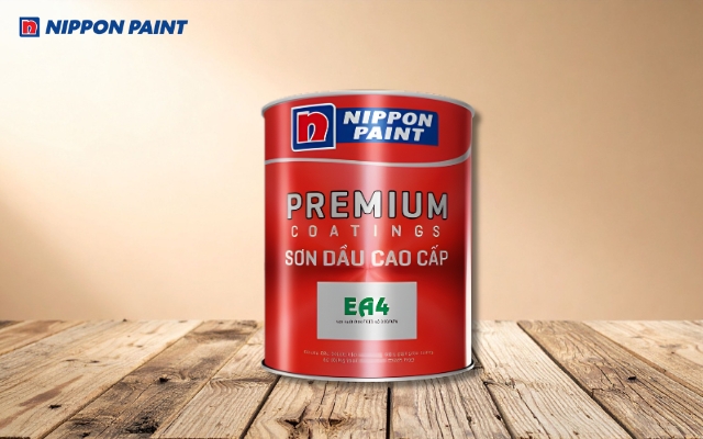 Sơn công nghiệp Nippon EA4 có độ bám dính tốt, chịu mài mòn và va đập
