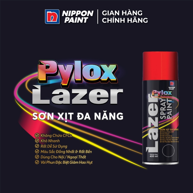 Sản phẩm sơn xịt đa năng Pylox Lazer là giải pháp làm đẹp tuyệt vời cho ngôi nhà của bạn