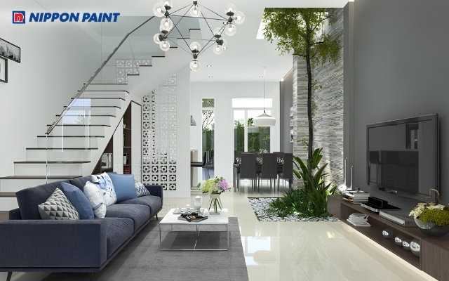 Tầng trệt nằm ngay trên mặt đất của công trình hoặc nhà ở