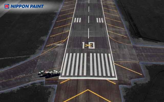 Sơn mặt đường sân bay cần phản quang cao, bền với thời tiết và chịu mài mòn cơ học