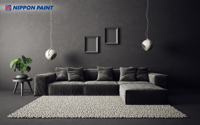 Trang trí nhà bằng sơn tường với tông màu tối, trầm ấm, hiện đại