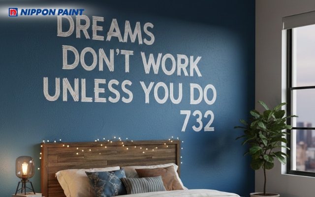 Trang trí chữ viết hoặc con số trên tường bằng sơn