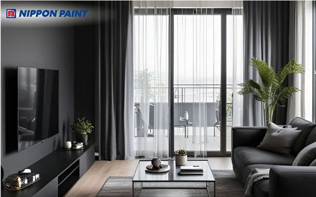 Không gian đen, trắng hòa quyện tạo nên vẻ đẹp sang trọng