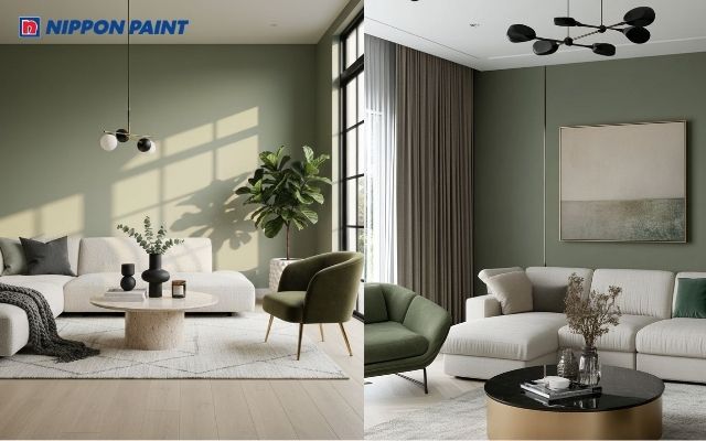 Xanh lá nhạt phối nội thất đen mờ, hiện đại và cá tính