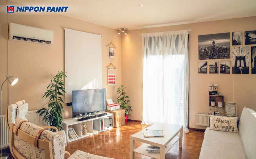 Màu cam pastel giúp sưởi ấm không gian